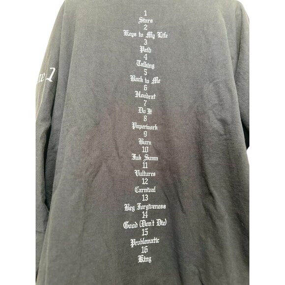 Yeezy Kanye West Gosha Vultures Sweatshirt Size 2 M-L Black Oversize Long Sleeve - Picture 9 of 16